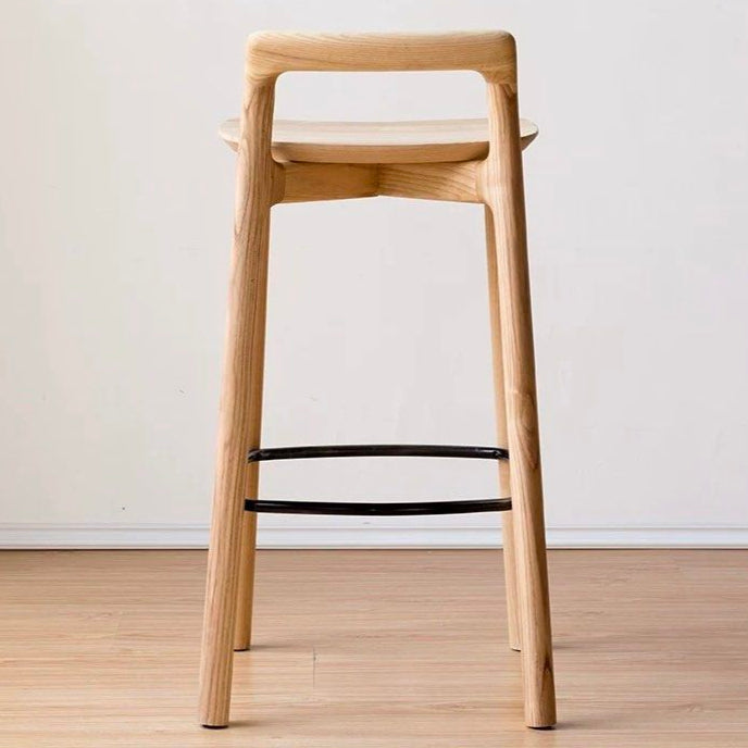 GAREN Japandi Solid Wood Bar Stool