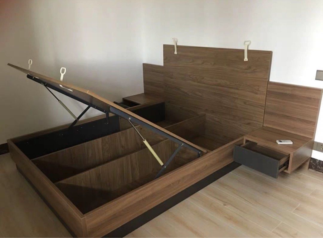 JALE Rustic Bedframe with Storage