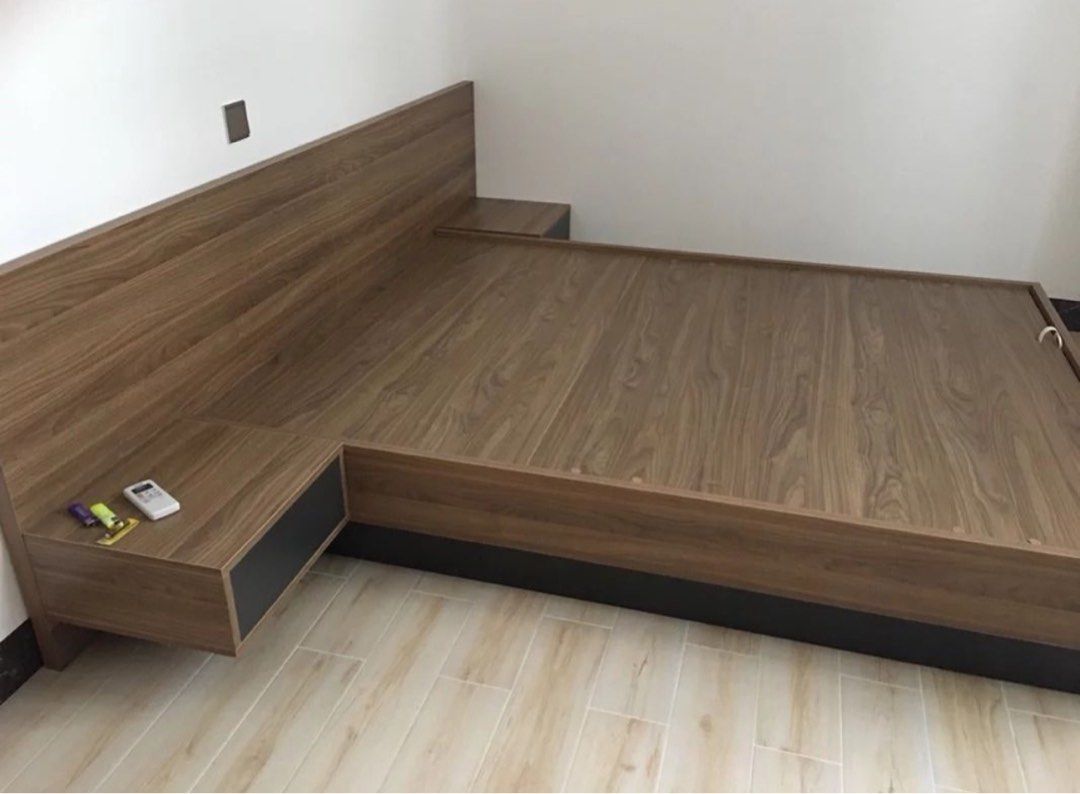 JALE Rustic Bedframe with Storage