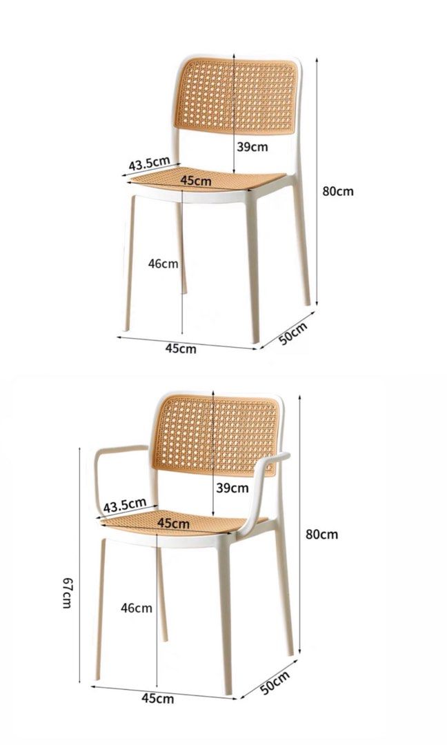 IZAYA Minimalistic Stackable Dining Chair - Radical Homes Singapore