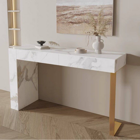 Marable Console AMARA Modern Marble Console Table – Radical Homes