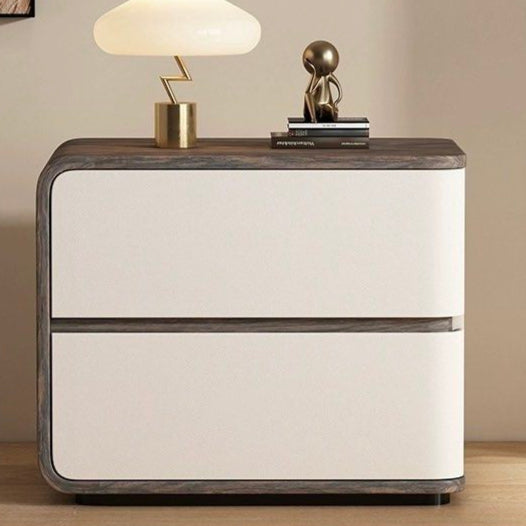 JAQIN Modern Walnut Bedside Table