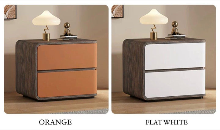 JAQIN Modern Walnut Bedside Table
