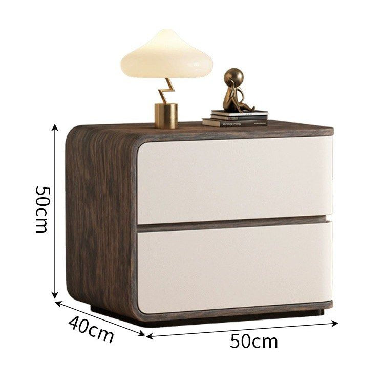 JAQIN Modern Walnut Bedside Table