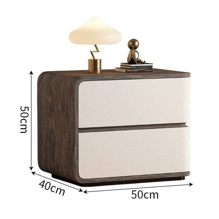JAQIN Modern Walnut Bedside Table