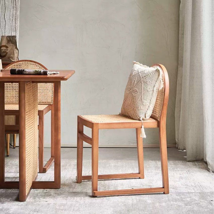 MARLEY Rustic Rattan Dining Chair