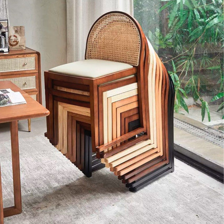 MARLEY Rustic Rattan Dining Chair