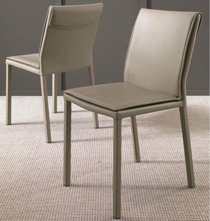 JASPER Modern Leather Dining Chair - Radical Homes Singapore