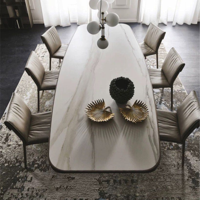 JASPER Modern Leather Dining Chair - Radical Homes Singapore
