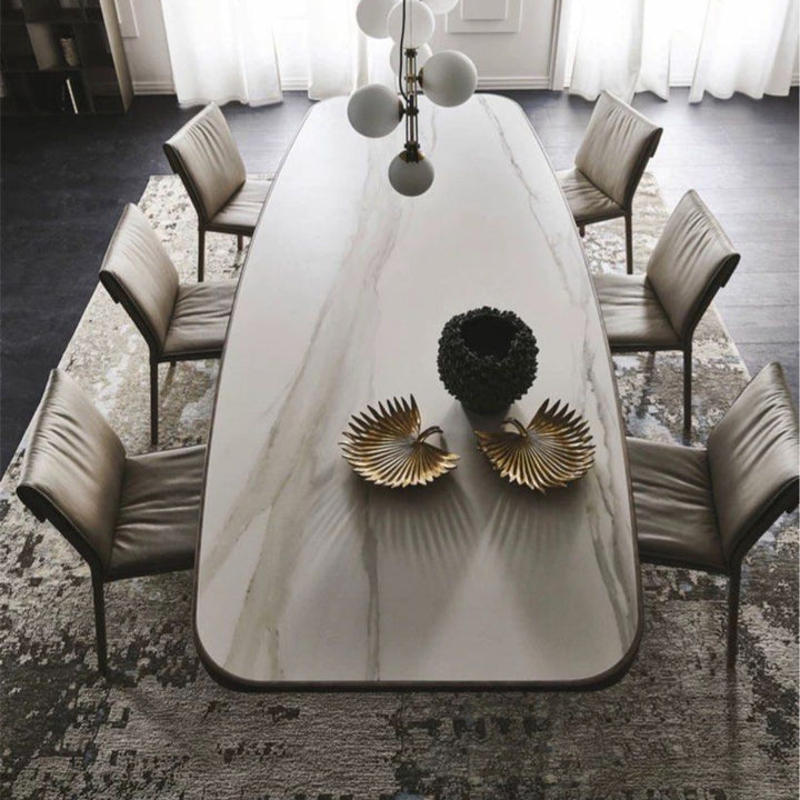 JASPER Modern Leather Dining Chair - Radical Homes Singapore