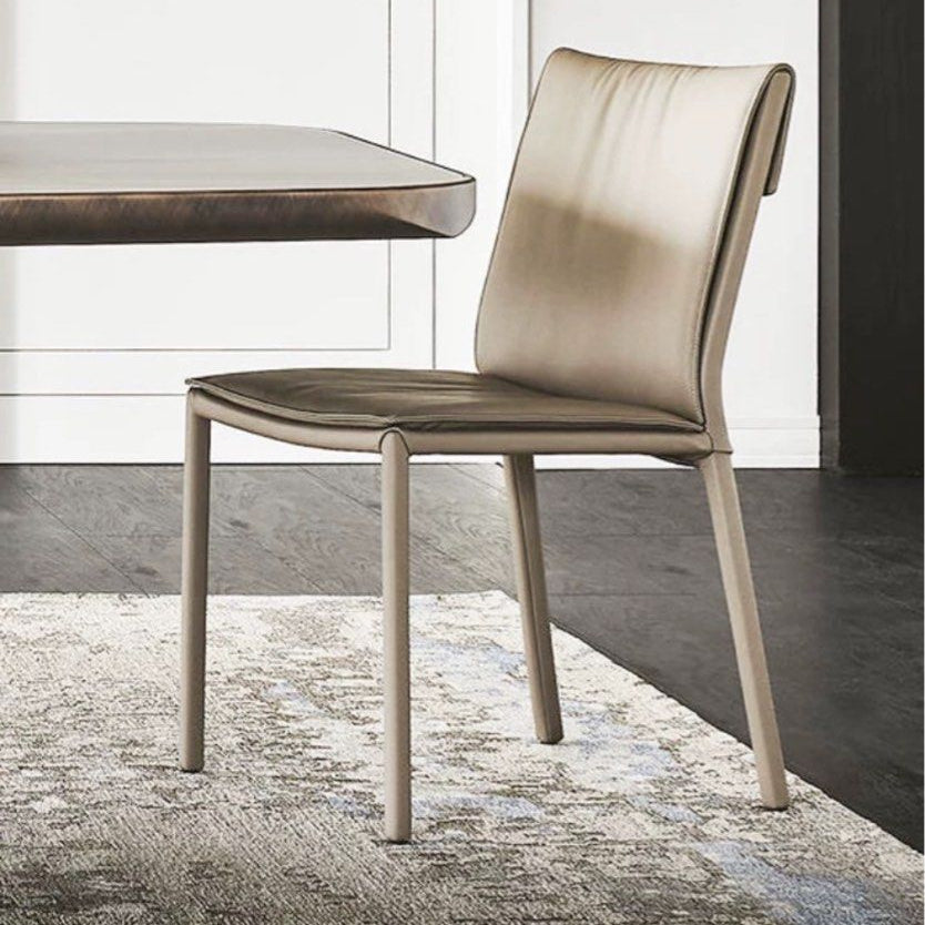 JASPER Modern Leather Dining Chair - Radical Homes Singapore