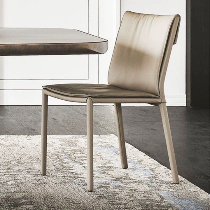 JASPER Modern Leather Dining Chair - Radical Homes Singapore