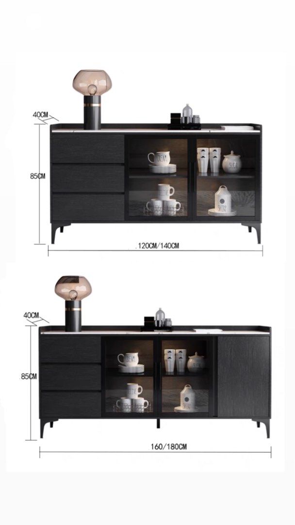 MALCRO Minimalistic Sintered Stone Sideboard