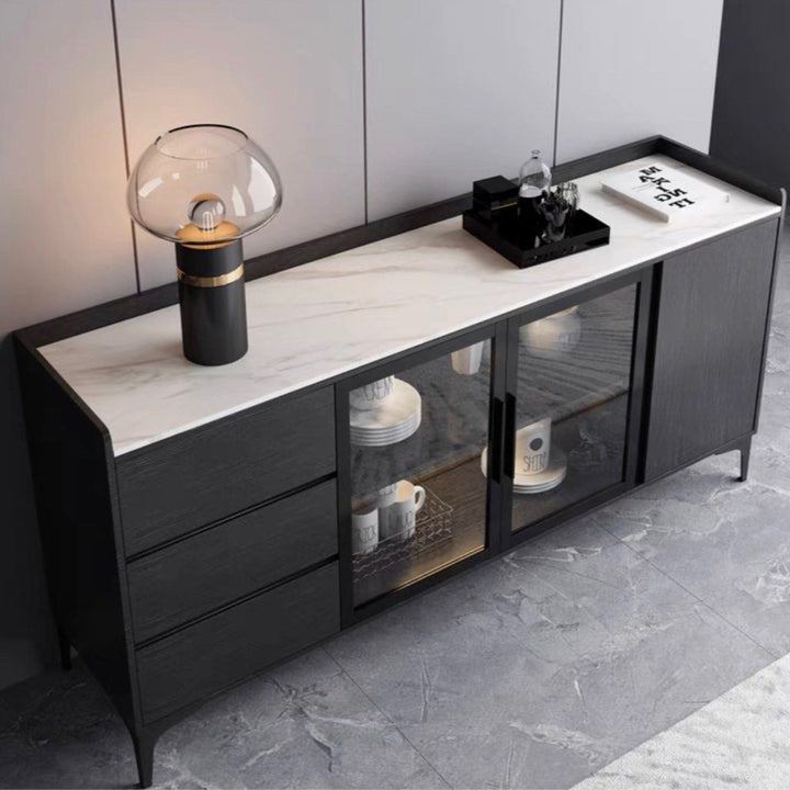 MALCRO Minimalistic Sintered Stone Sideboard