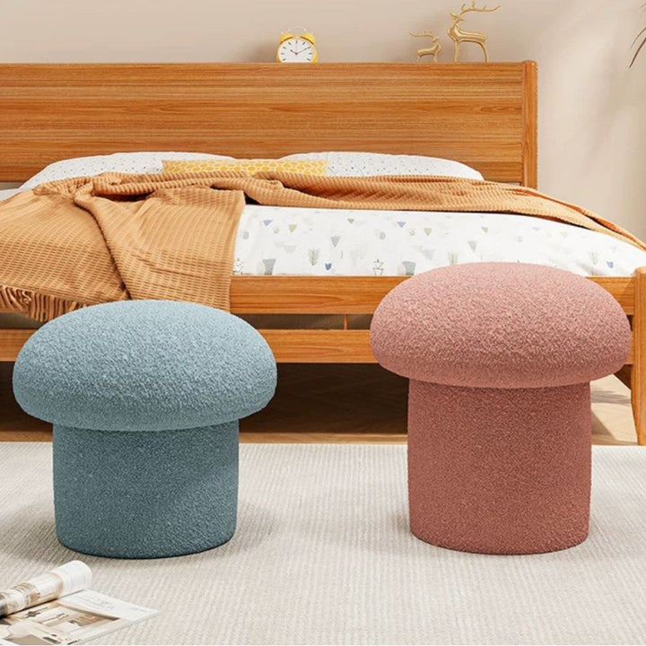 JASVIN Modern Boucle Vanity Stool