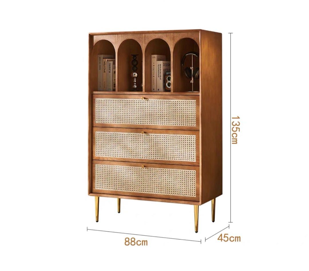 JATRIS Vintage Rattan Cabinet - Radical Homes Singapore