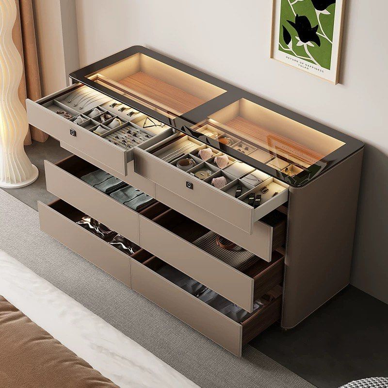 JAUDO Modern Vanity Island / Chest Of Drawers