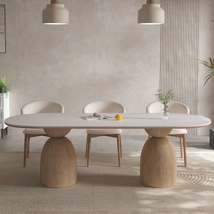 SABINE Japandi Sintered Stone Dining Table