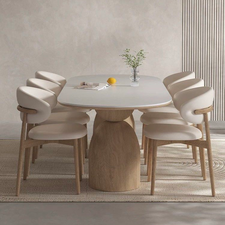 SABINE Japandi Sintered Stone Dining Table