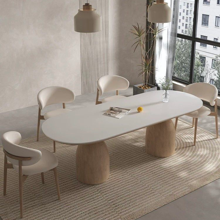 SABINE Japandi Sintered Stone Dining Table