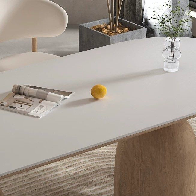 SABINE Japandi Sintered Stone Dining Table