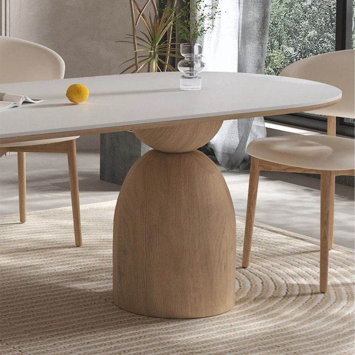 SABINE Japandi Sintered Stone Dining Table