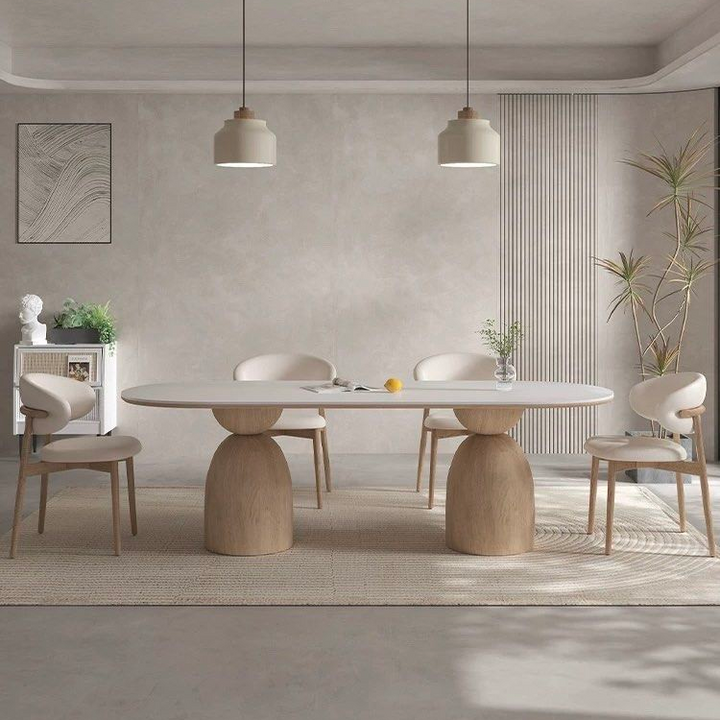 SABINE Japandi Sintered Stone Dining Table