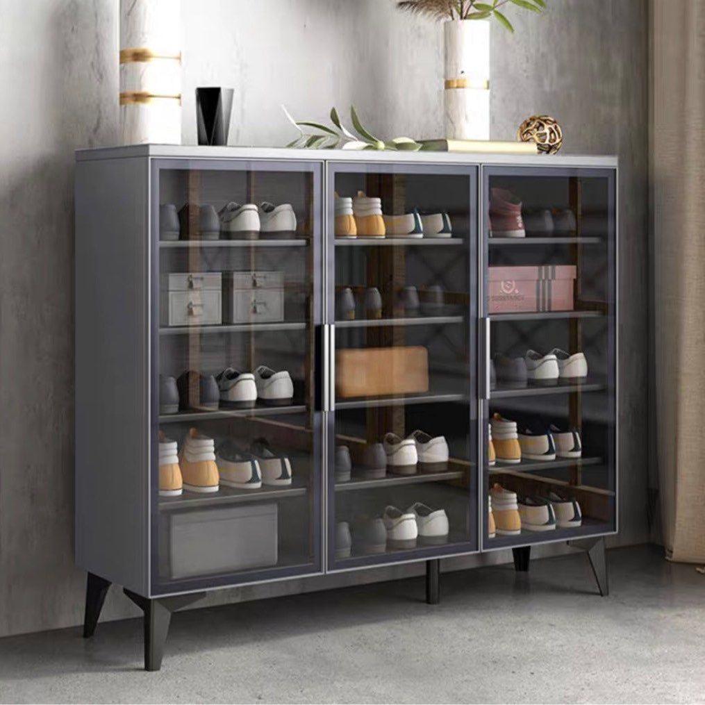 JAZ Modern Glass Shoe Cabinet