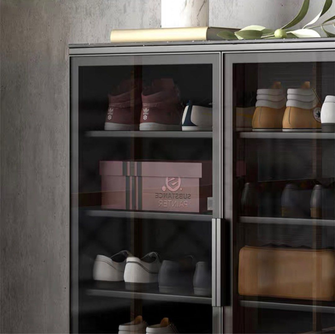 JAZ Modern Glass Shoe Cabinet