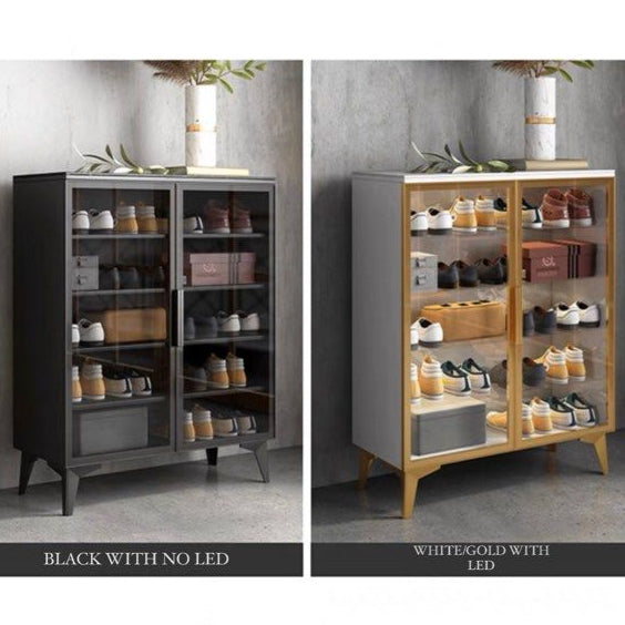 JAZ Modern Glass Shoe Cabinet
