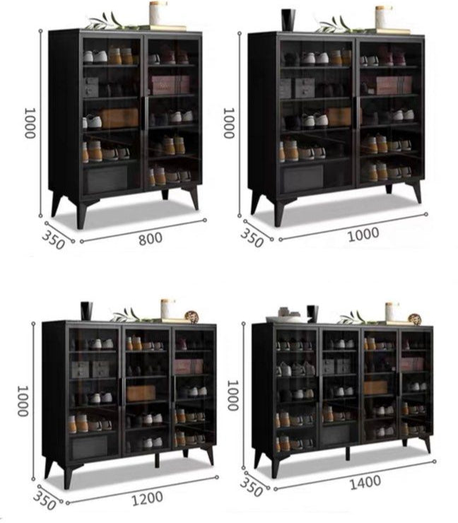 JAZ Modern Glass Shoe Cabinet