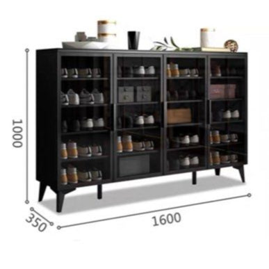 JAZ Modern Glass Shoe Cabinet
