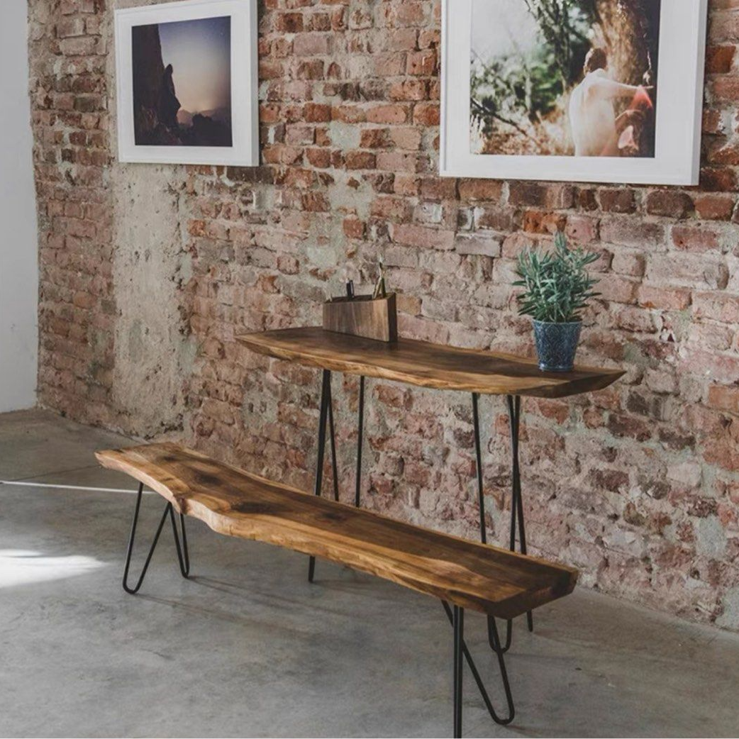 DURAN Suar Wood Dining Table & Bench
