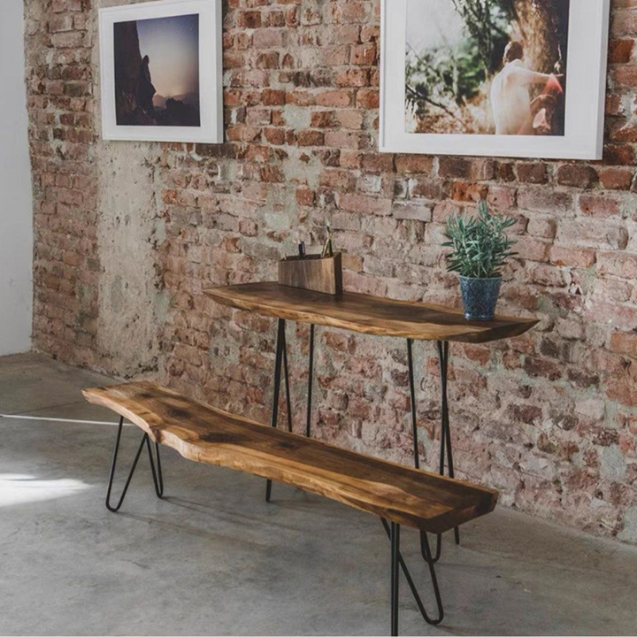 DURAN Suar Wood Dining Table & Bench