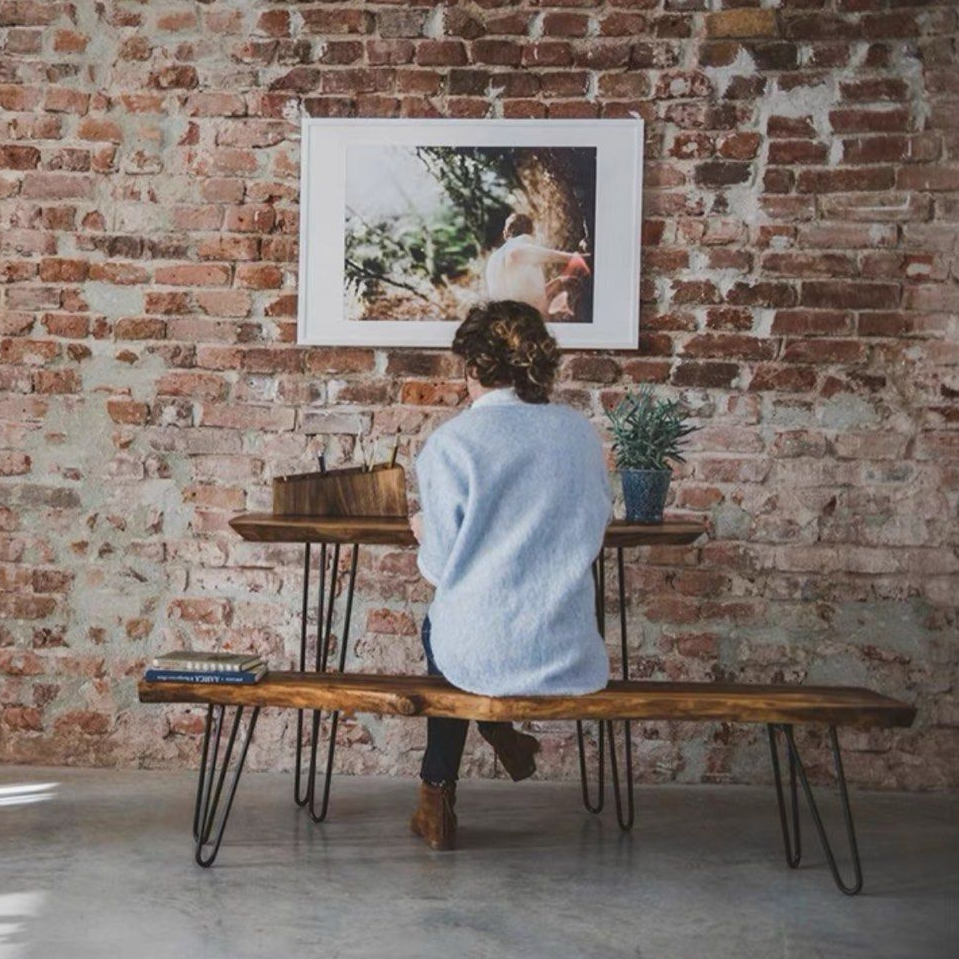 DURAN Suar Wood Dining Table & Bench