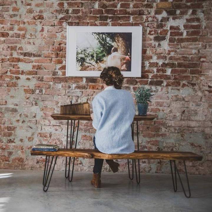 DURAN Suar Wood Dining Table & Bench