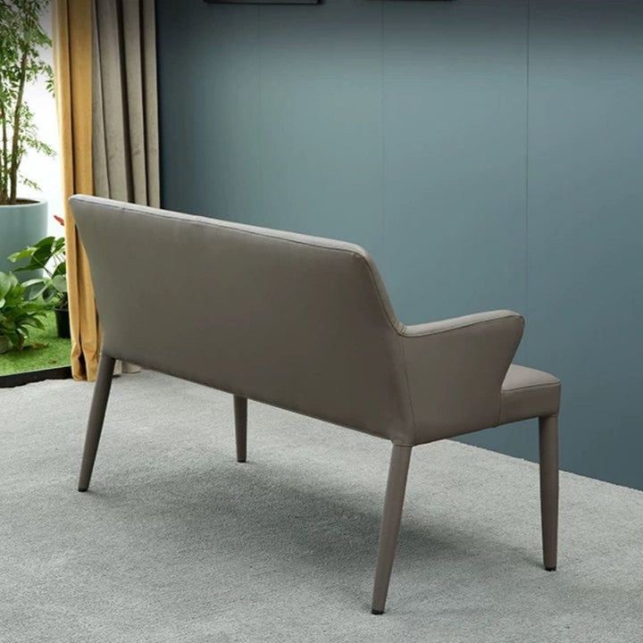 FREJA Modern Leather Dining Bench