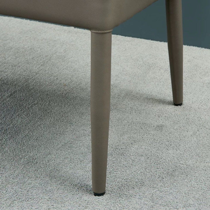 FREJA Modern Leather Dining Bench