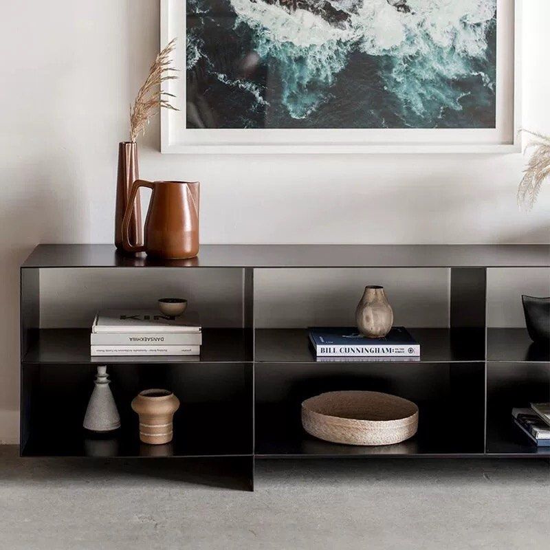 UVELA Modern Iron TV Console