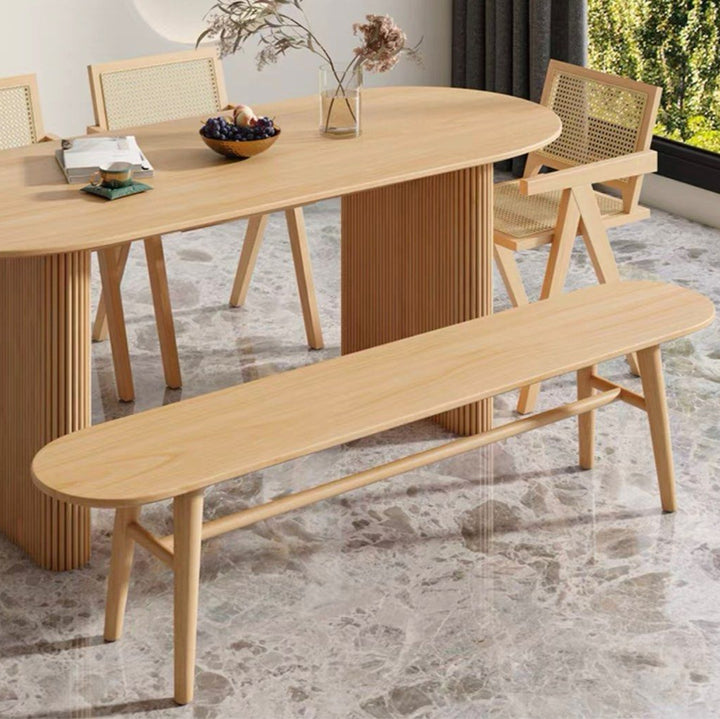 KENNA Japandi Solid Wood Dining Table