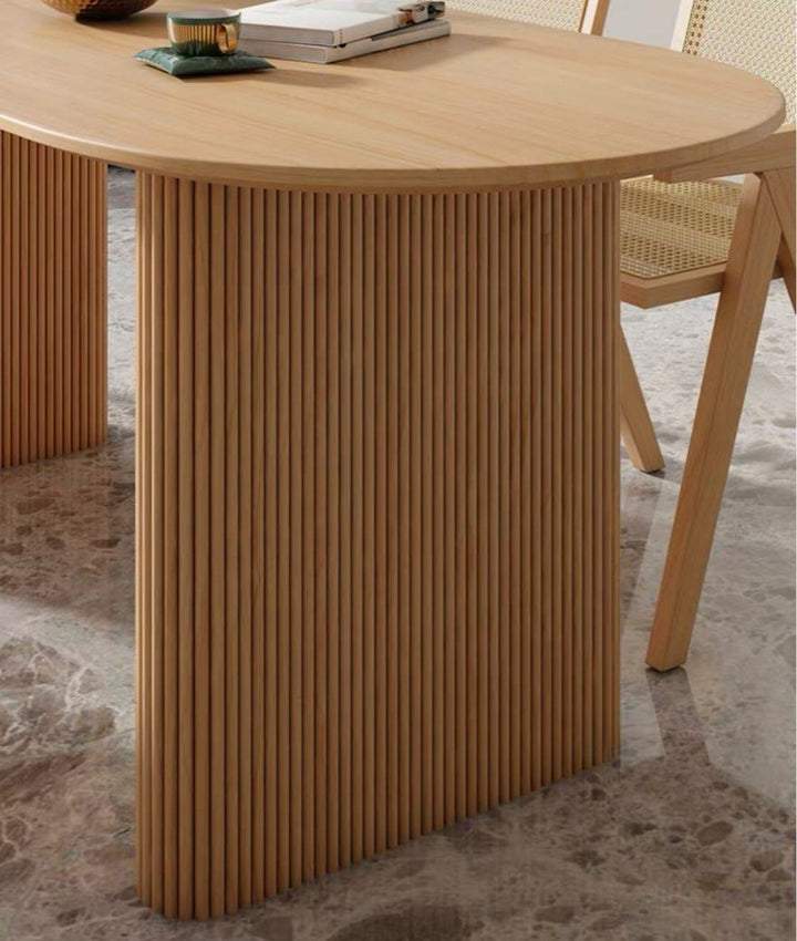 KENNA Japandi Solid Wood Dining Table