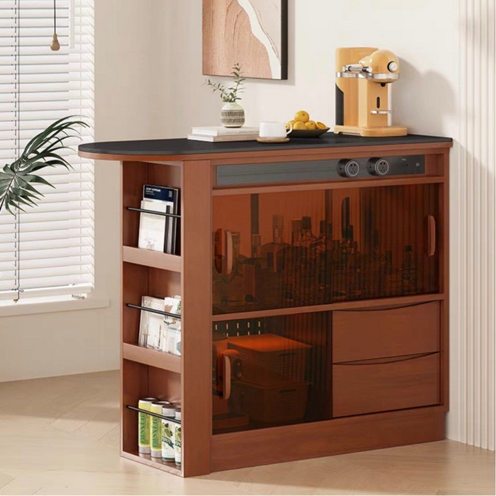 GABRIEL Modern Solid Wood Bar Island Table