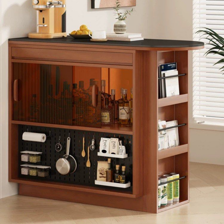 GABRIEL Modern Solid Wood Bar Island Table