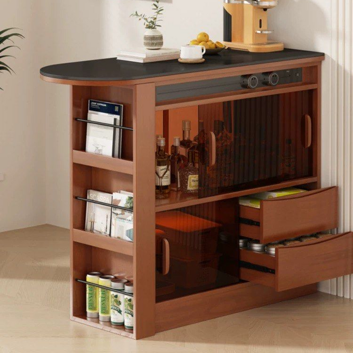 GABRIEL Modern Solid Wood Bar Island Table
