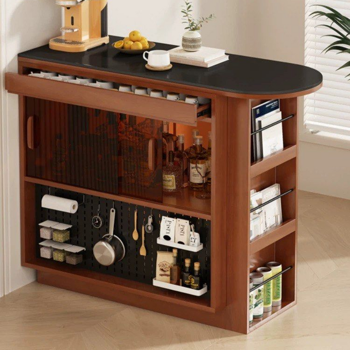 GABRIEL Modern Solid Wood Bar Island Table