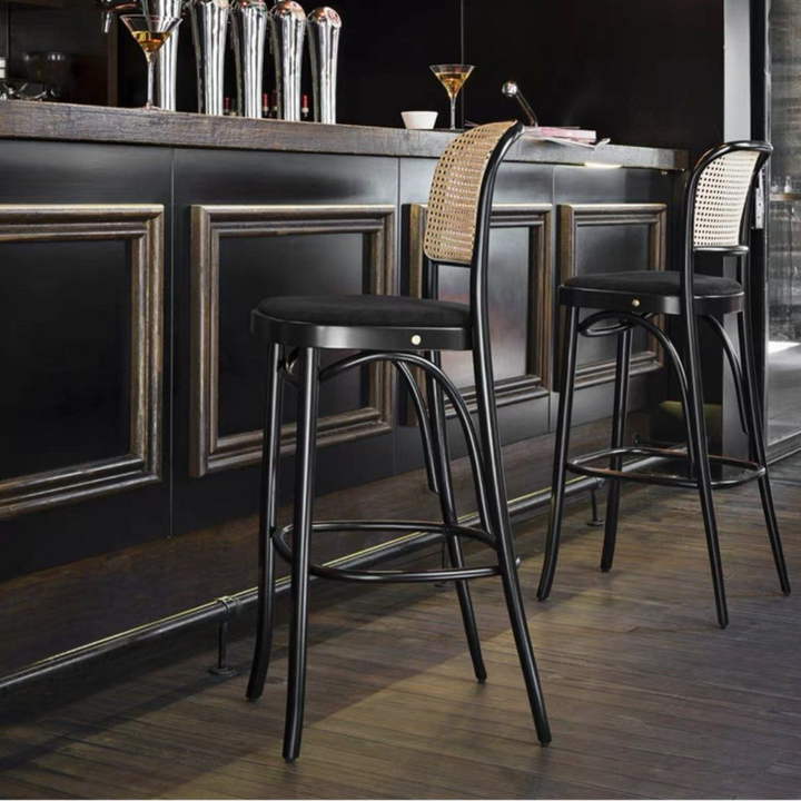 BOSEN Rustic Rattan Bar Stool