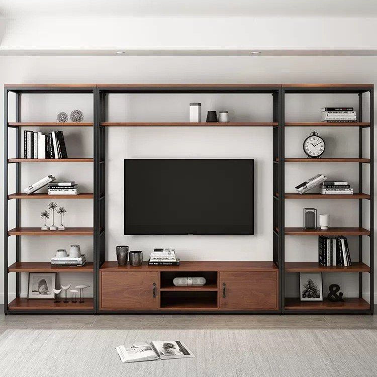 KRENN Modern Solid Wood Storage TV Console