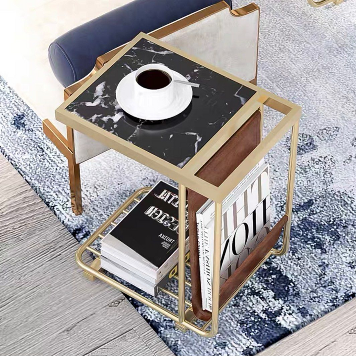 WALDER Modern Marble Side Table