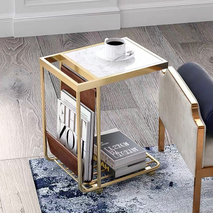 WALDER Modern Marble Side Table