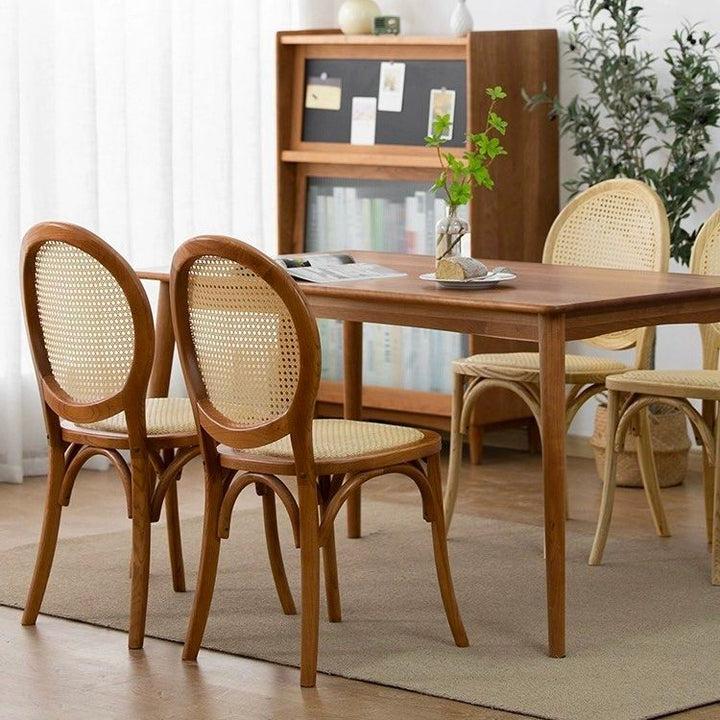 LORNA Rustic Rattan Dining Chair - Radical Homes Singapore